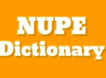 Nupe Dictionary, English to Nupe Dictionary