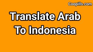 translate Arab to indonesia
